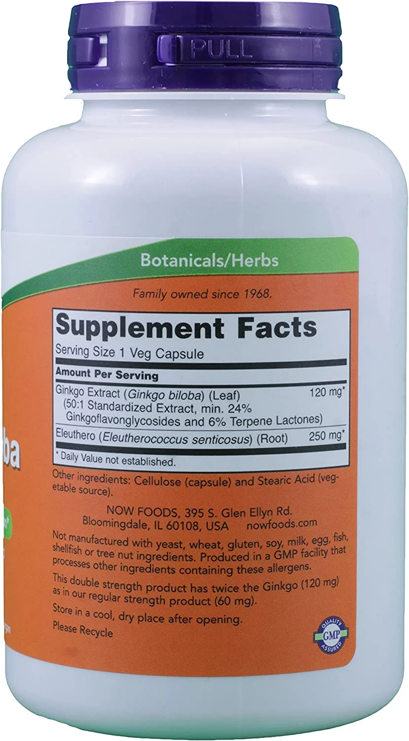 Ginkgo Biloba 120mg 200 VegiCaps (Pack of 2)