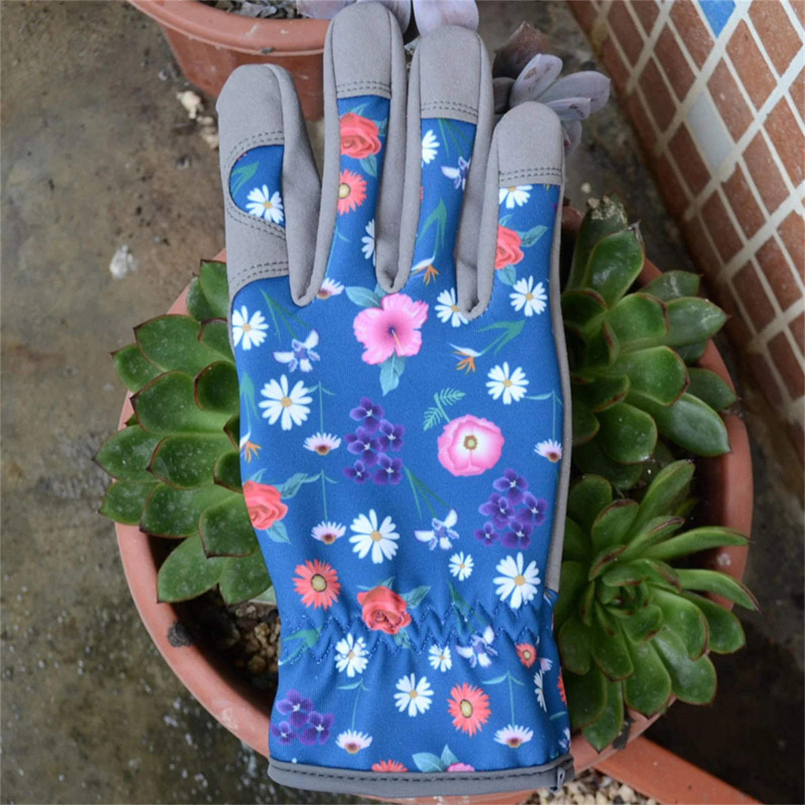 Aoiroe Gardening Gloves For Women   Leather Garden Gloves Thorn Proof  Outdoor Protective Working Gloves For Weeding