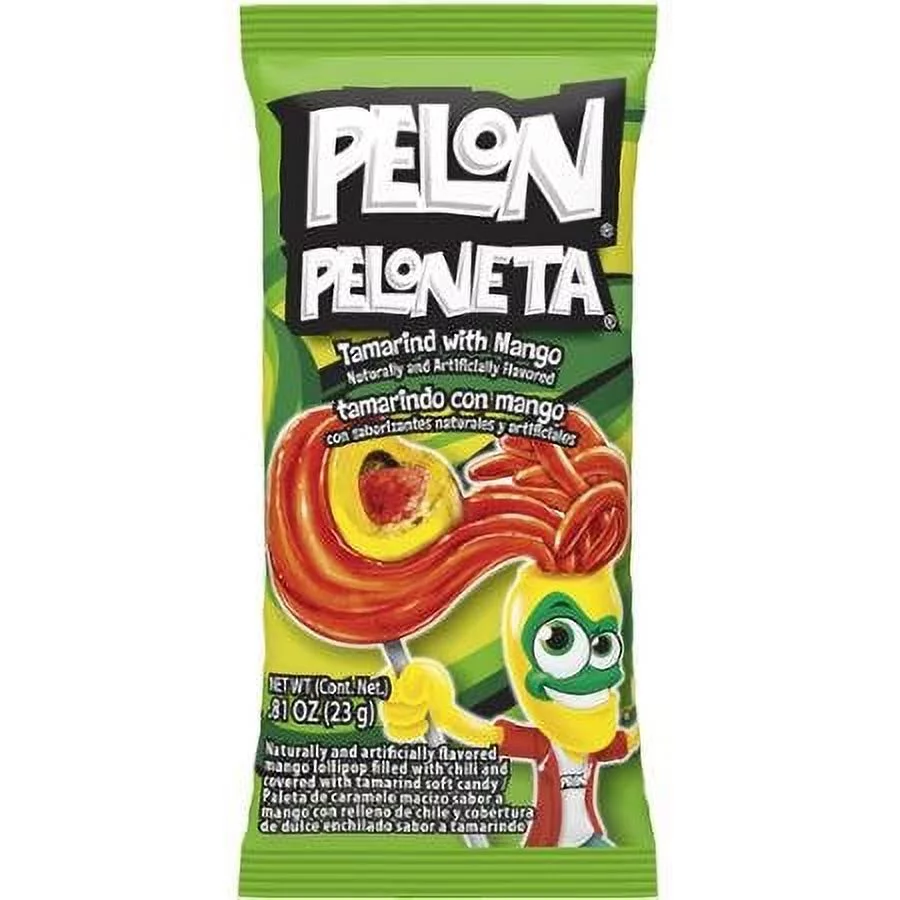 Pelon Peloneta Tamarind With Lollipop, 24 Count