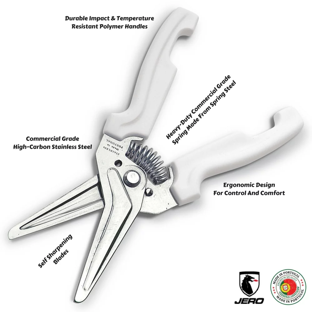 JERO Spring Assisted Stainless Steel Kitchen Shears
