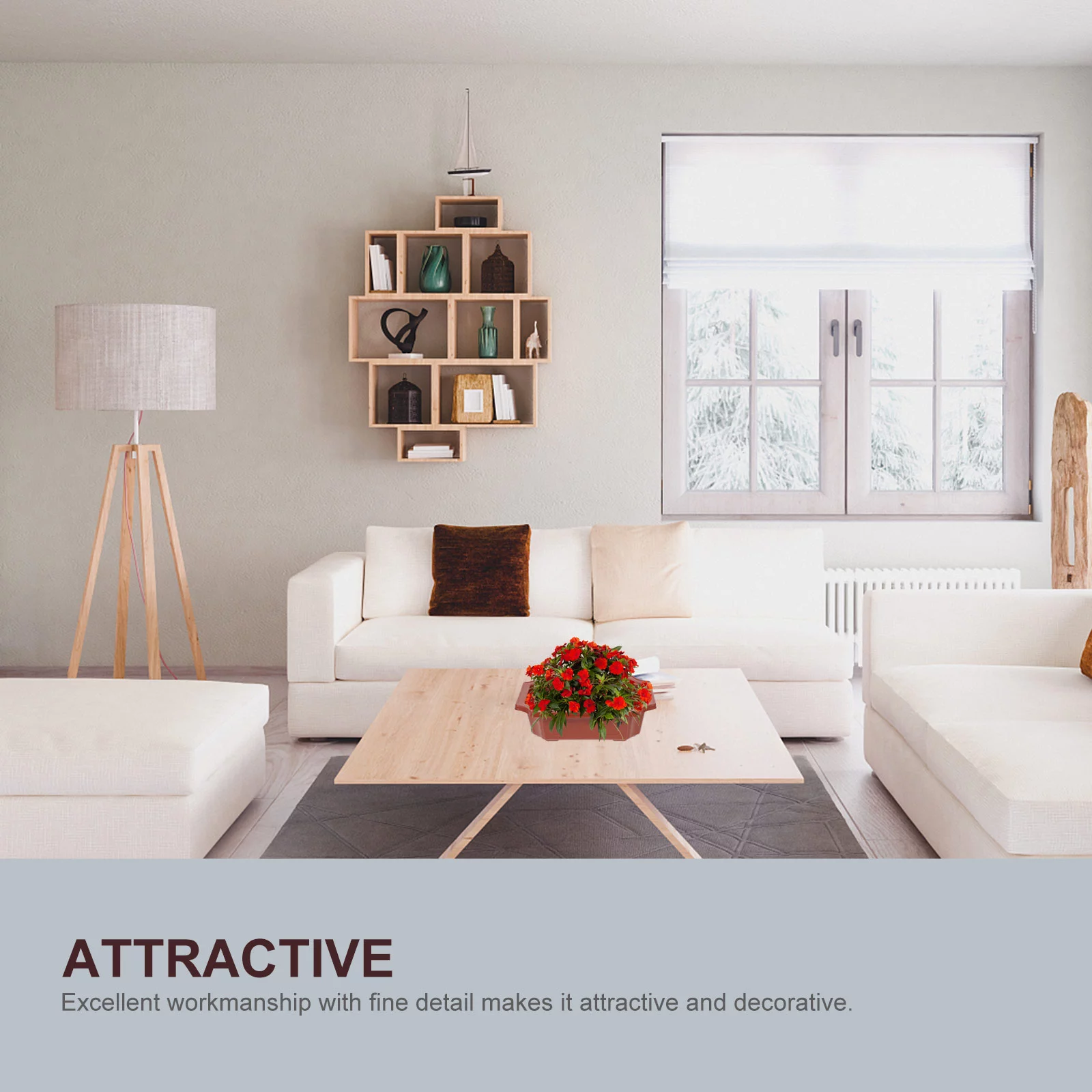 Guichaokj 5pcs Plastic Plant Small Flower Pot Plants Landscape Pots Garden Planter