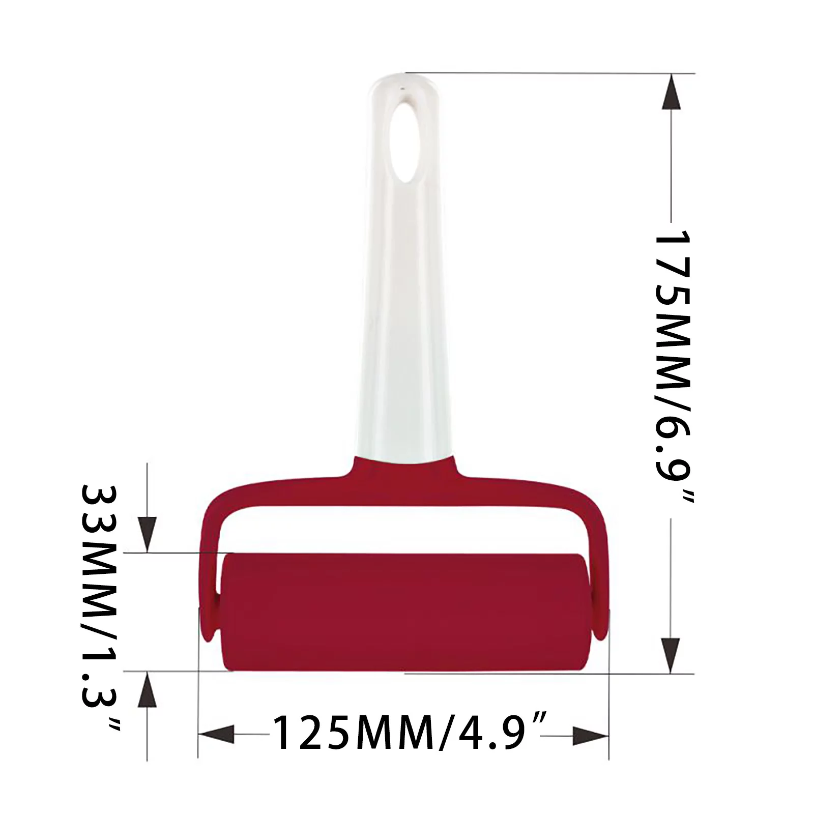 Dengmore Non-Stick Cake Frosting Finisher Rolling Pin Handle Tool Baking Dough Roller for Kitchen Baking Pizza Dumpling