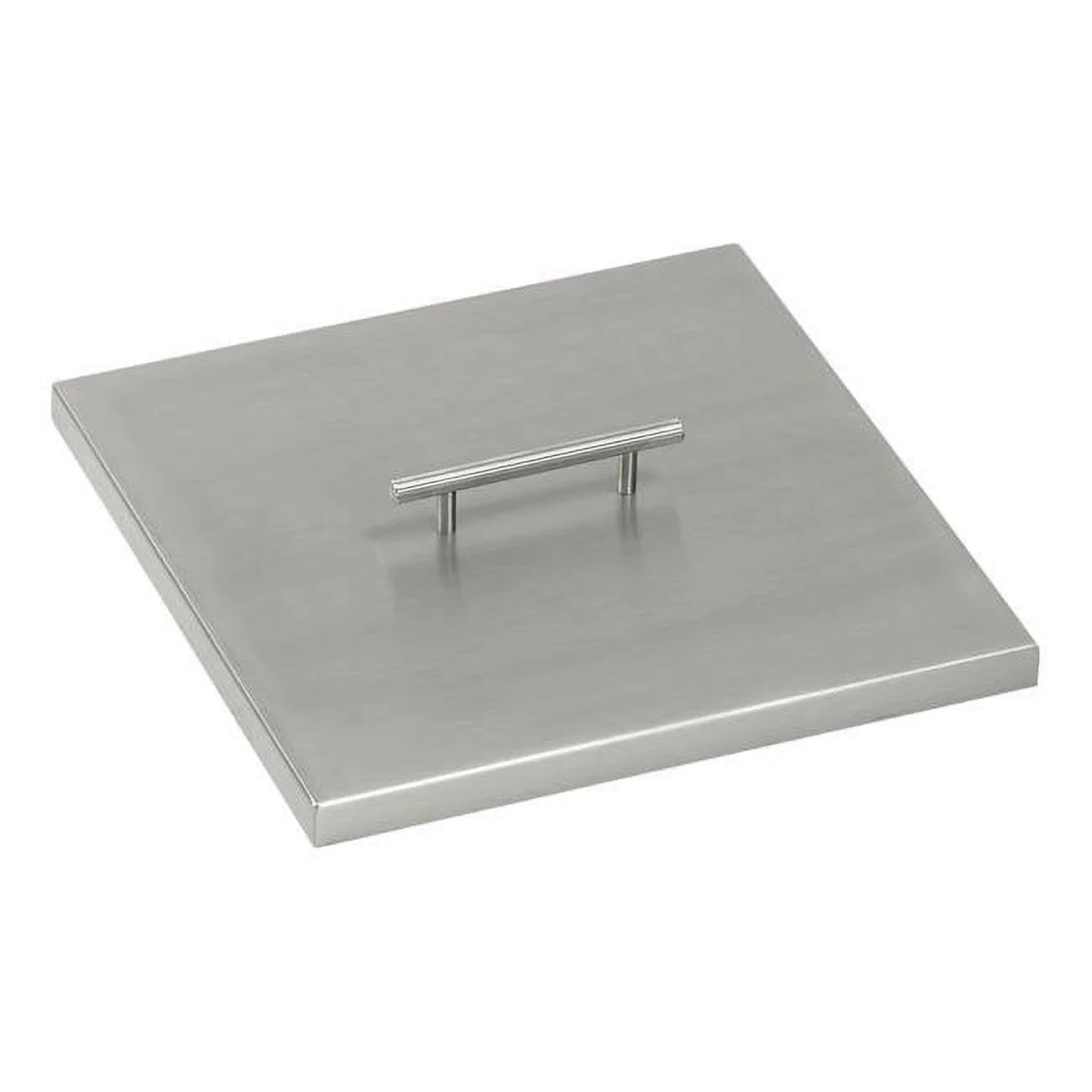36 in. Stainless Steel Cover for Square Drop-In Fire Pit Pan