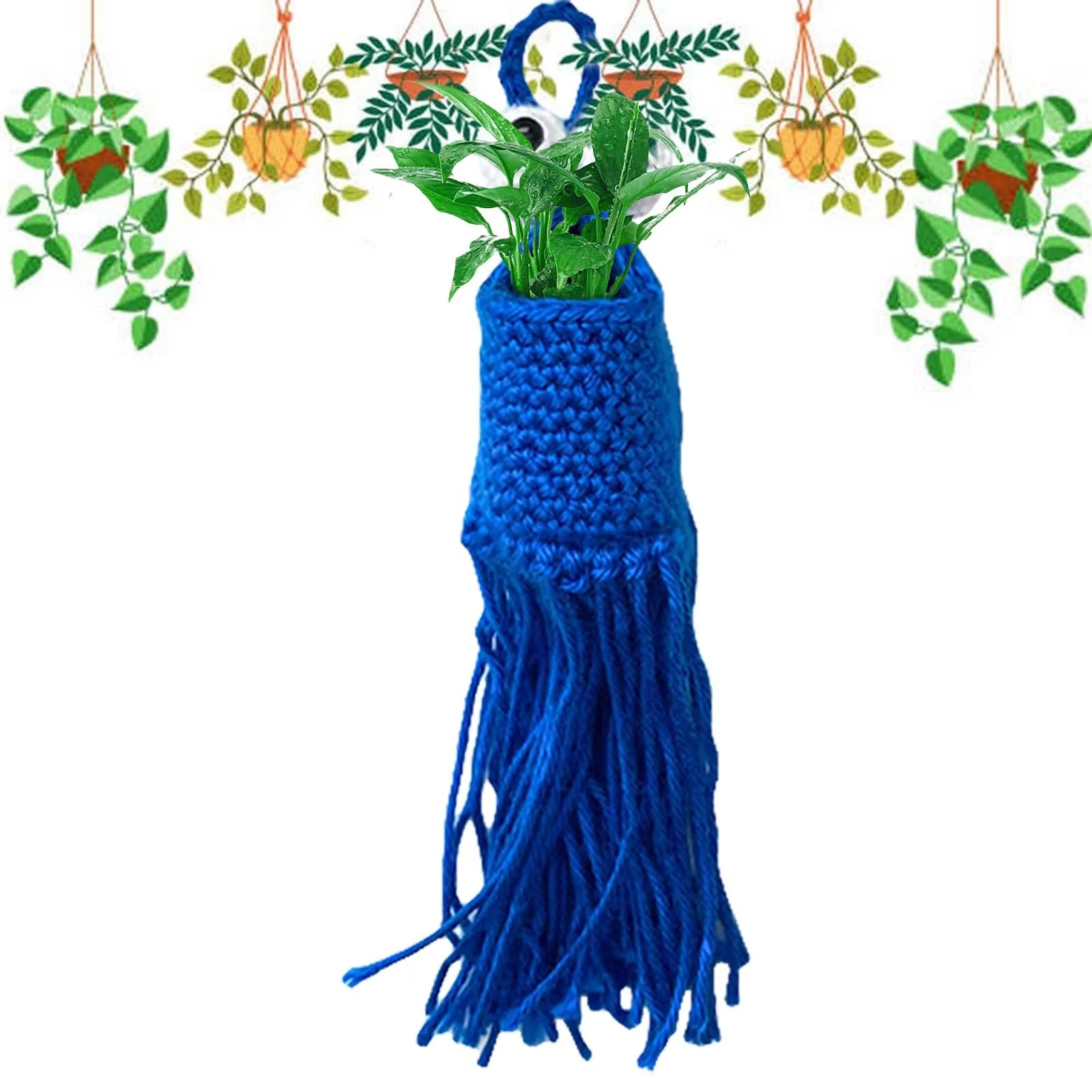 MOQIN Hanging Wall Basket Teardrop Baskets Onion Coat Boho Storage Fruit Hooks for Kitchen Home Restaurant Garlic Vegetable Planters, 3 Sizes