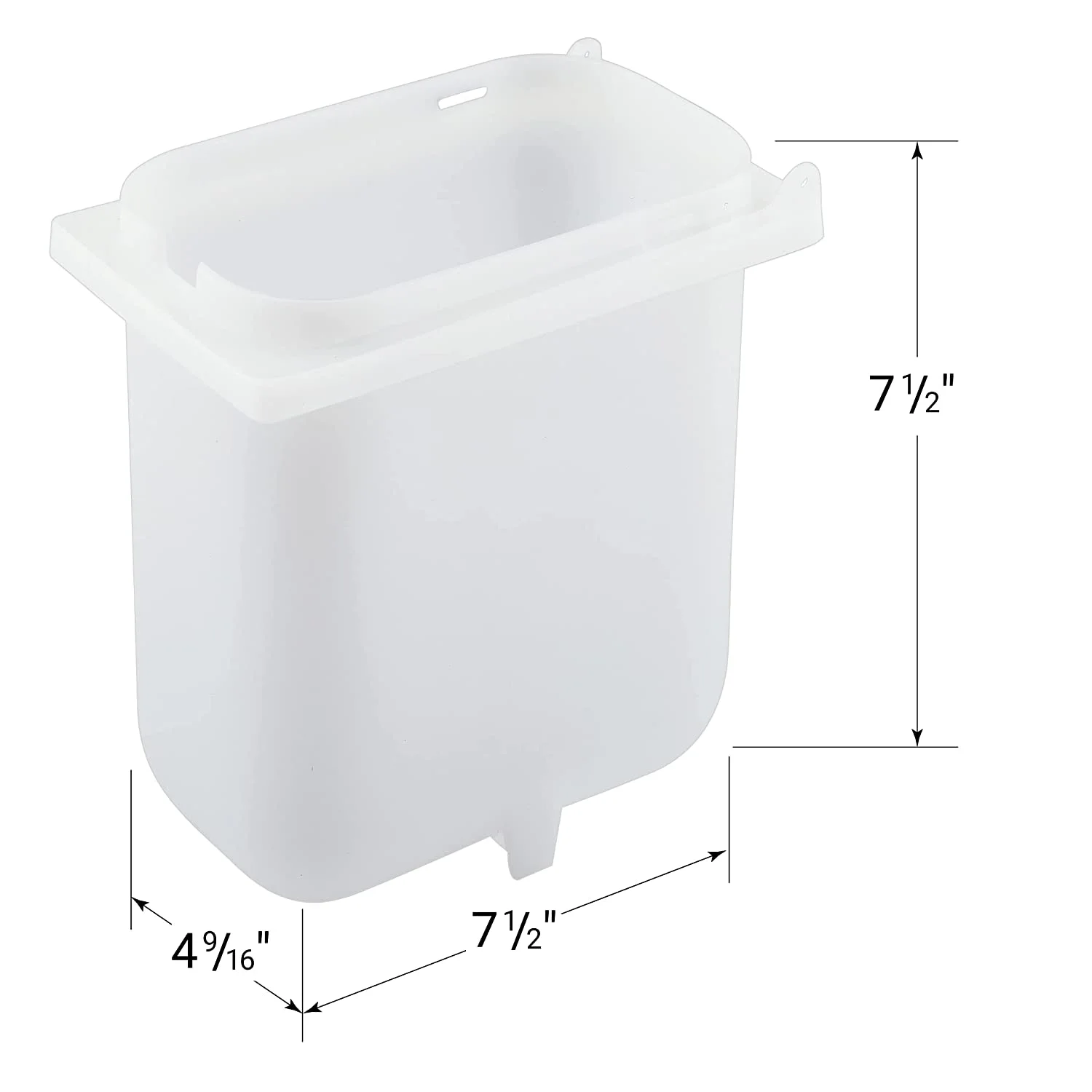 2Qt Shallow Fountain Jar For Countertop Condiment Sauce And Toppings Dispensers, NSF-Certified Plastic, Clear, 82558