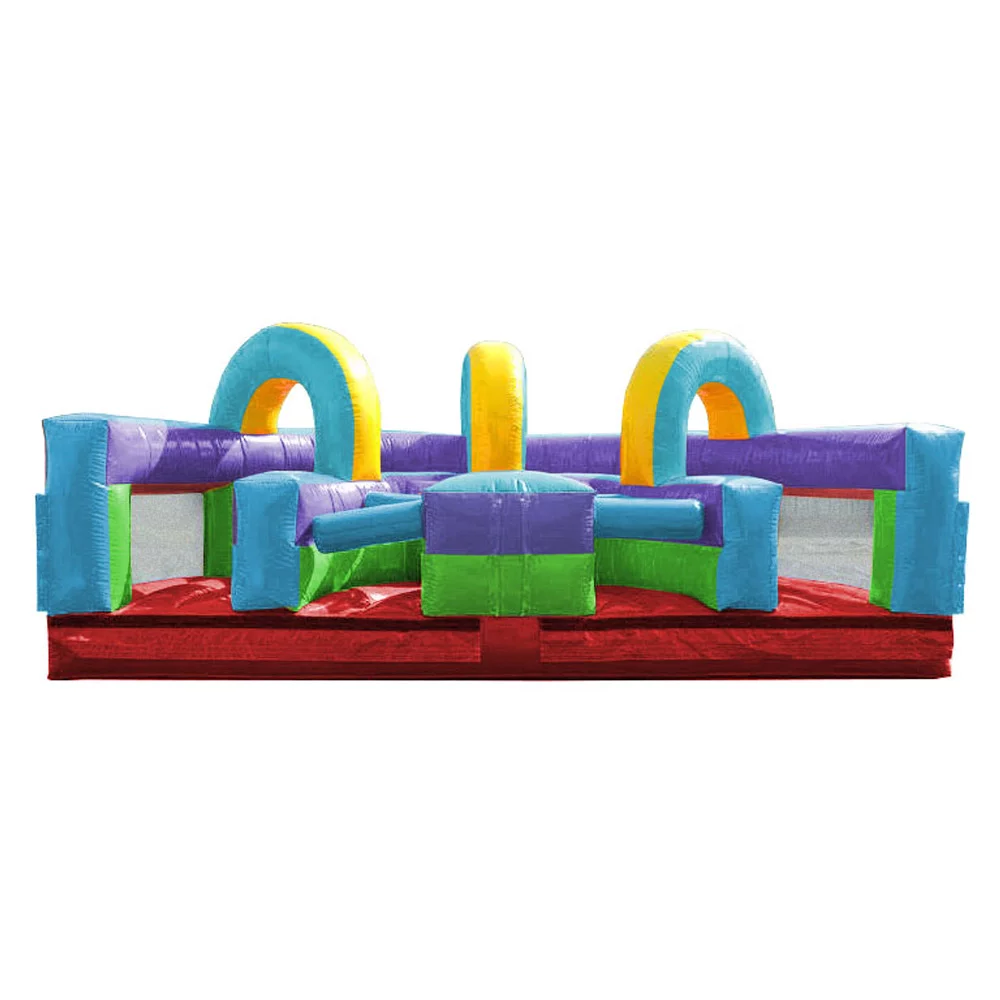 TentandTable 30' Commercial Inflatable Obstacle Course, Retro U-turn