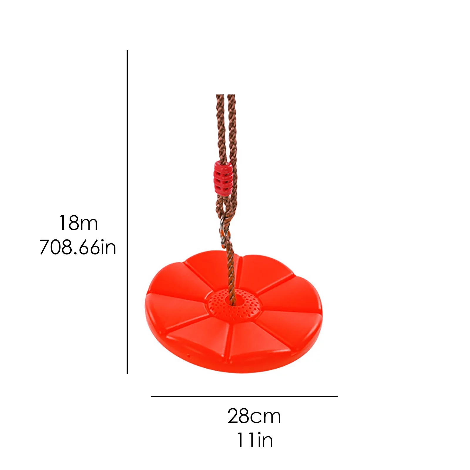 ZiSUGP Hiking Backpack Big Children's Swing with Petals Seat Outdoor Sports Climbing Rope Disc Swing 11inch