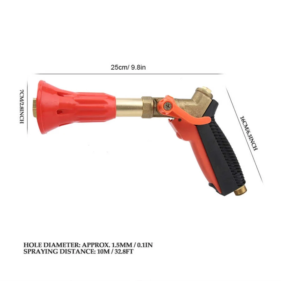 Agricultural High Pressure Garden Hose Sprayer Long Range Spray Head Plunger Pump Garden Fruit Tree Spray Watering Sprayer