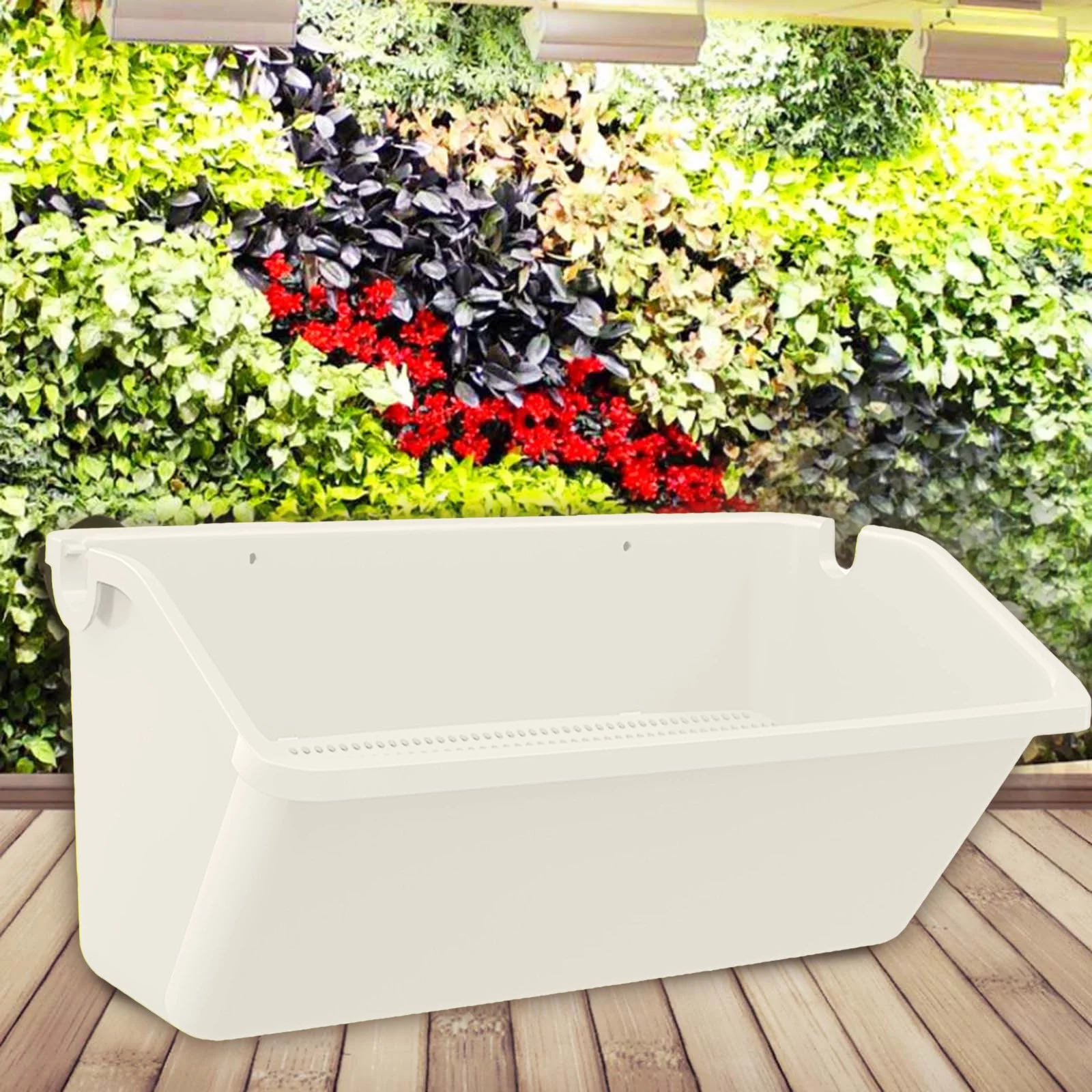 Self Watering Flower Pot Stackable Wall Planter Garden Flower Pots Wall Hanging