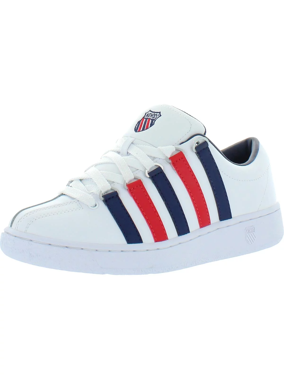 K-Swiss Men's Classic 2000 Low White / Red Blue, Top Sneaker - 10M