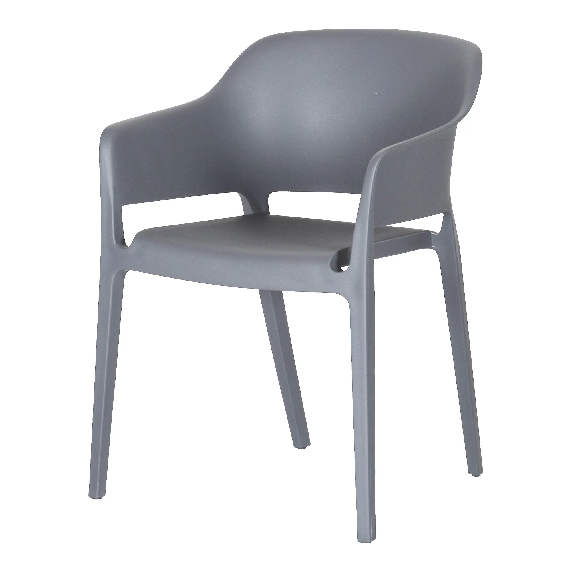 Moe's Home Collection Faro Outdoor Dining Chair Charcoal Grey-M2