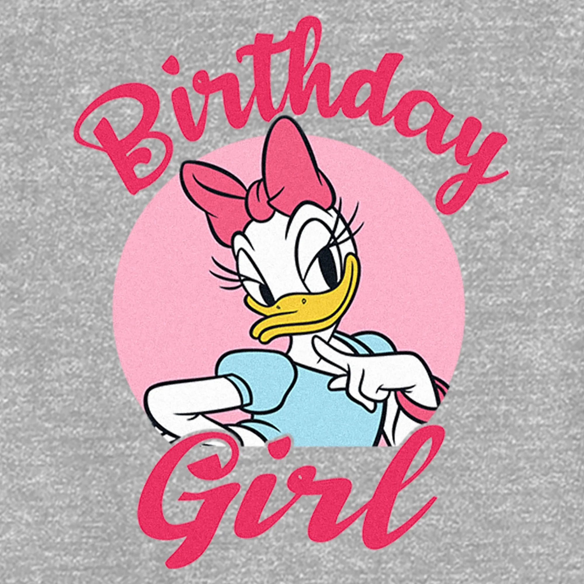 Toddler's Mickey & Friends Daisy Duck Birthday Girl  Graphic Tee Athletic Heather 4T