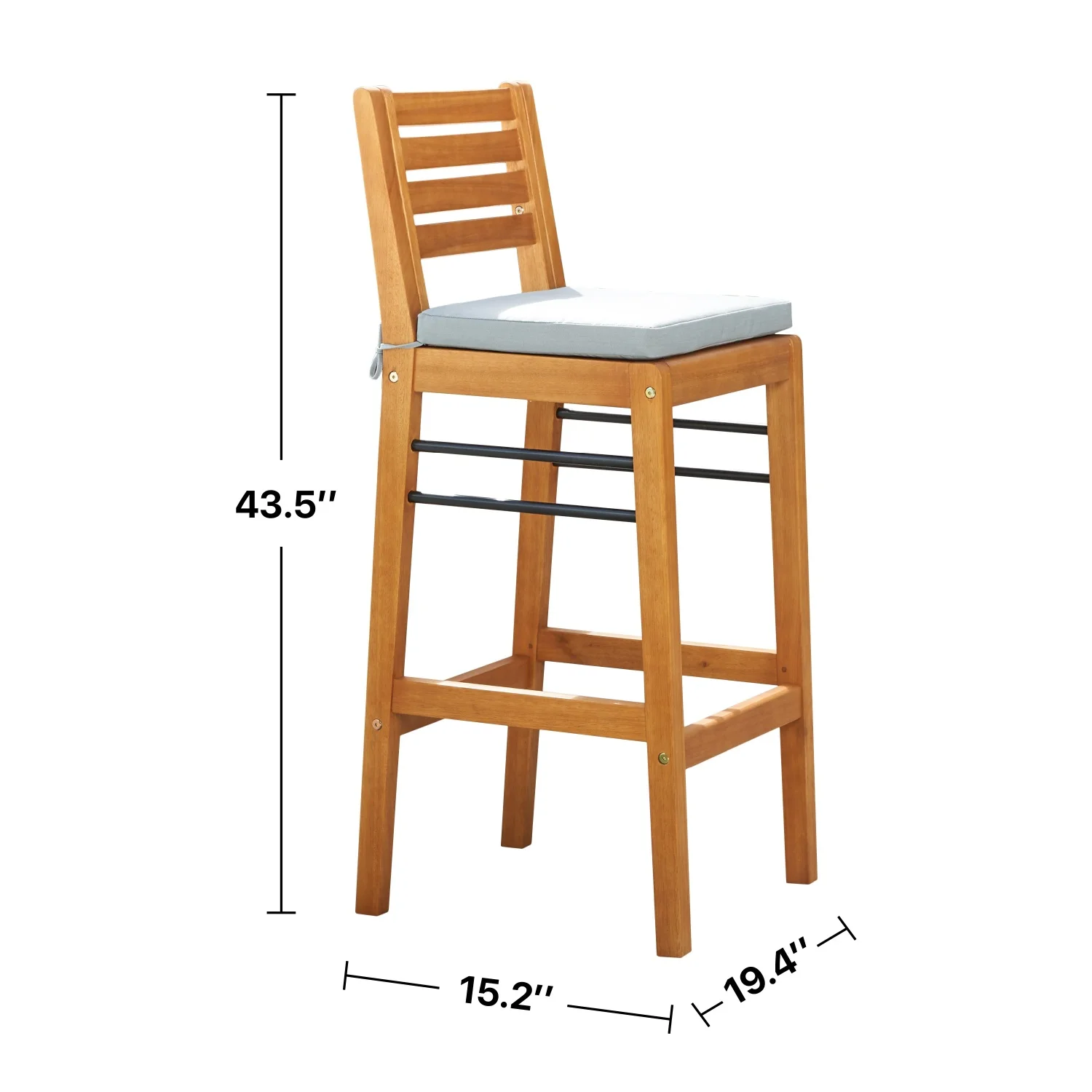 GFSXVNU Carlton Honey Patio Wood Counter-Height  Chair