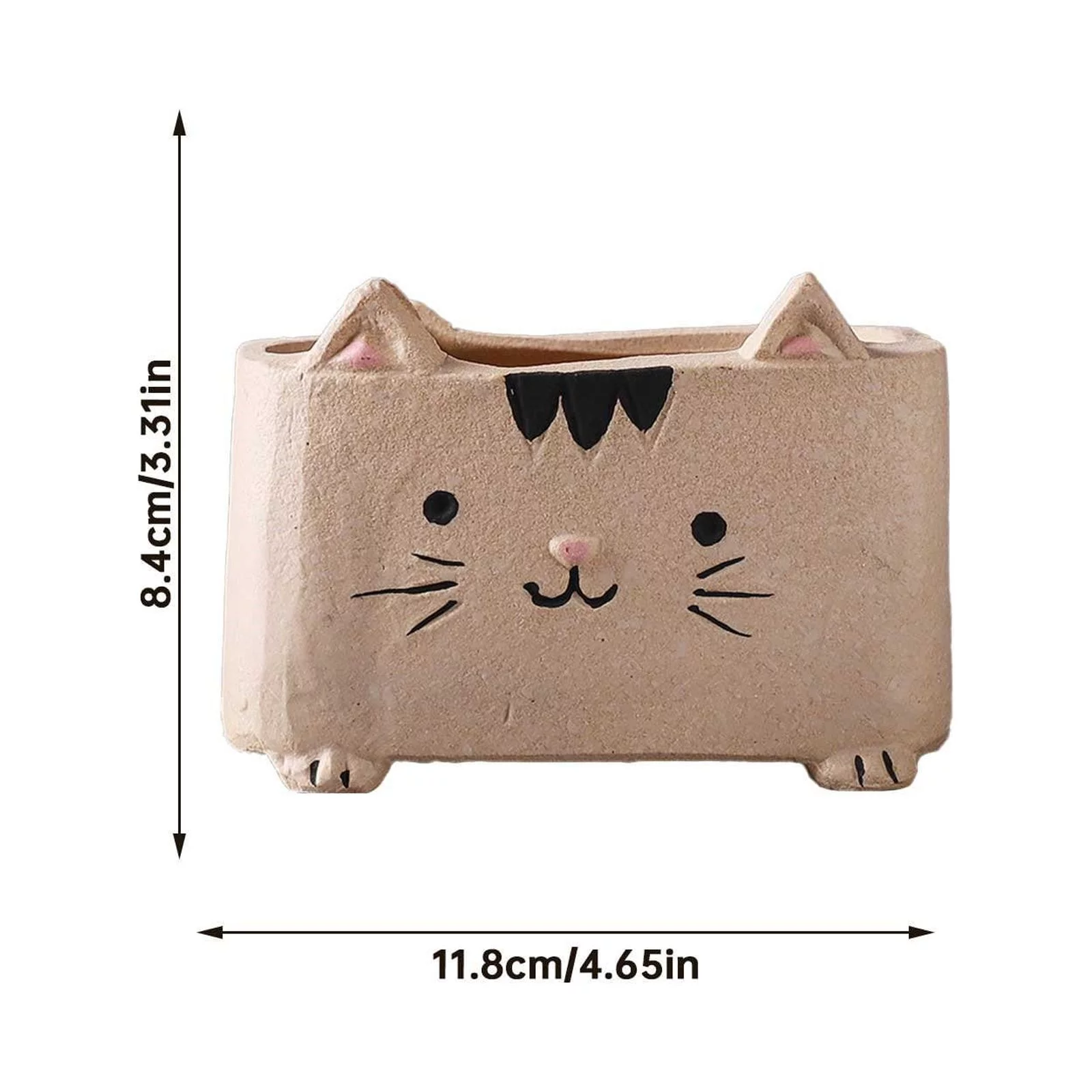 Cute Farm Ceramic Cartoon Flowerpot 1PC Simple And Cartoon Fleshy Flowerpot Gardening Potted Fleshy Flowerpot Animal Flowerpot