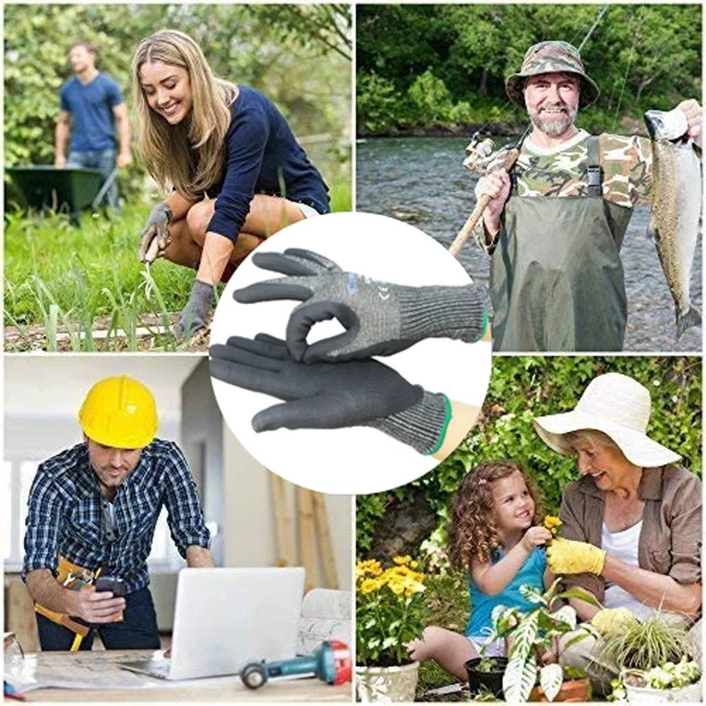 Garden Glove Non-Slip Anti-stab Wear Wear-Resistant Breathable Waterproof Gloves Utility Tool