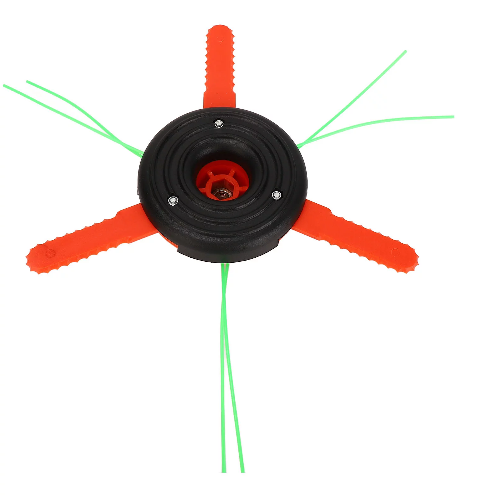 Verdant Touch String Trimmer Head Replacement 3 Leaf Plastic Blade Cutting Head Low Vibration Brush Cutter Weeding Head Replacement Internal Thread M10x1.25