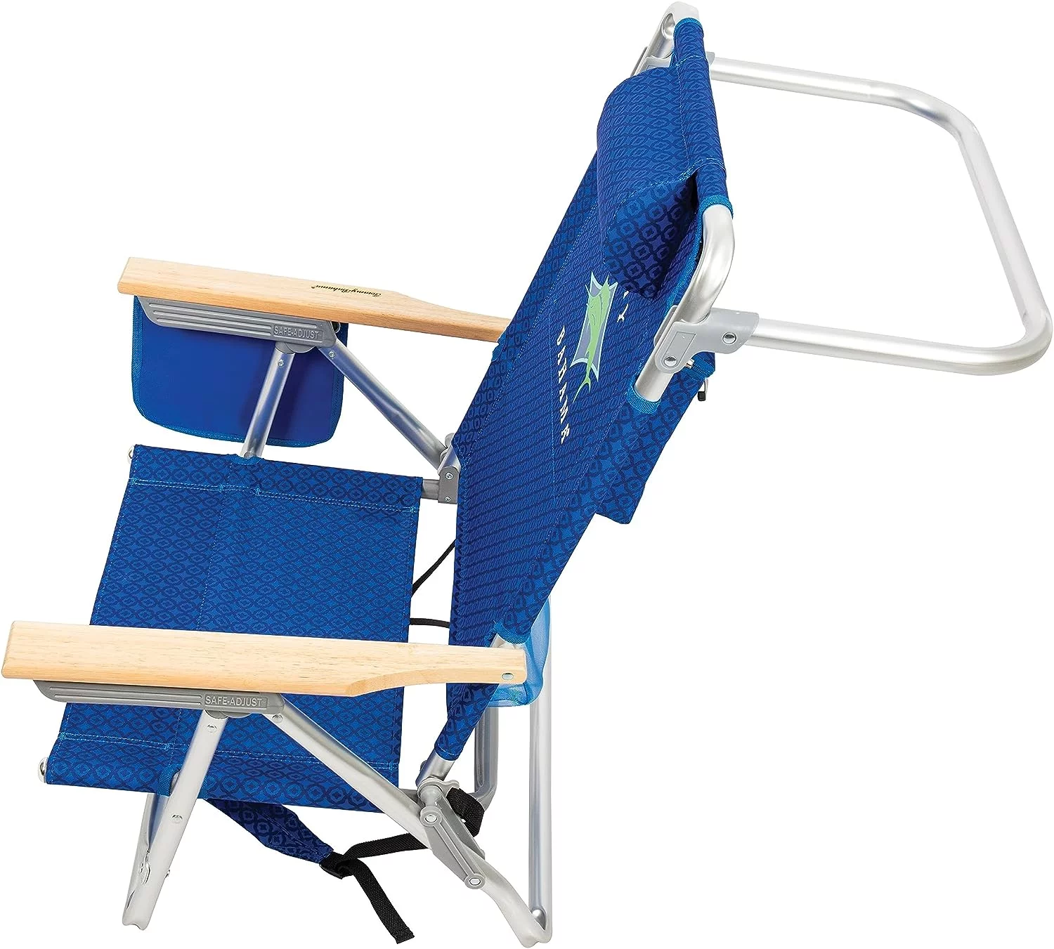 Tommy Bahama 5 Position Backpack Chair, Aluminum, Blue