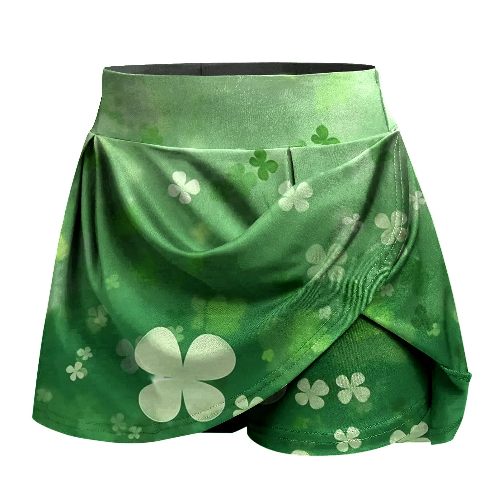 Summer Jean Skirt Women'S St. Paddy'S Day Printed Casual Trouser Skirt Half Skirt Skirt