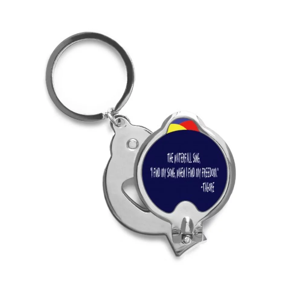 Qoutes Healing Sentences Waterfall Freedom Song Nail Clippers Sharp Fingernail Stainless Steel Cutter