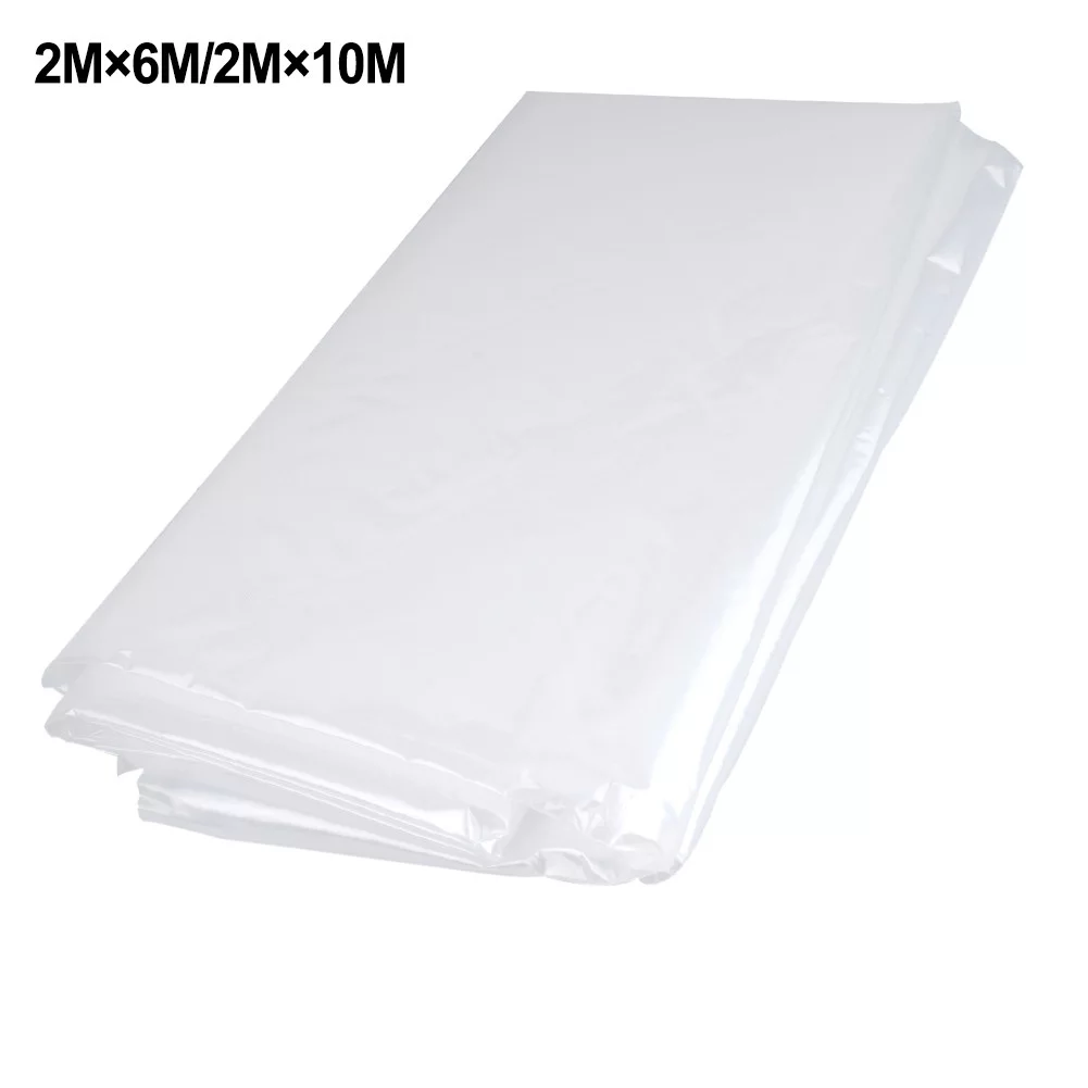 Clear Polythene Plastic Sheeting Garden DIY Material Cover For Greenhouse Roof
