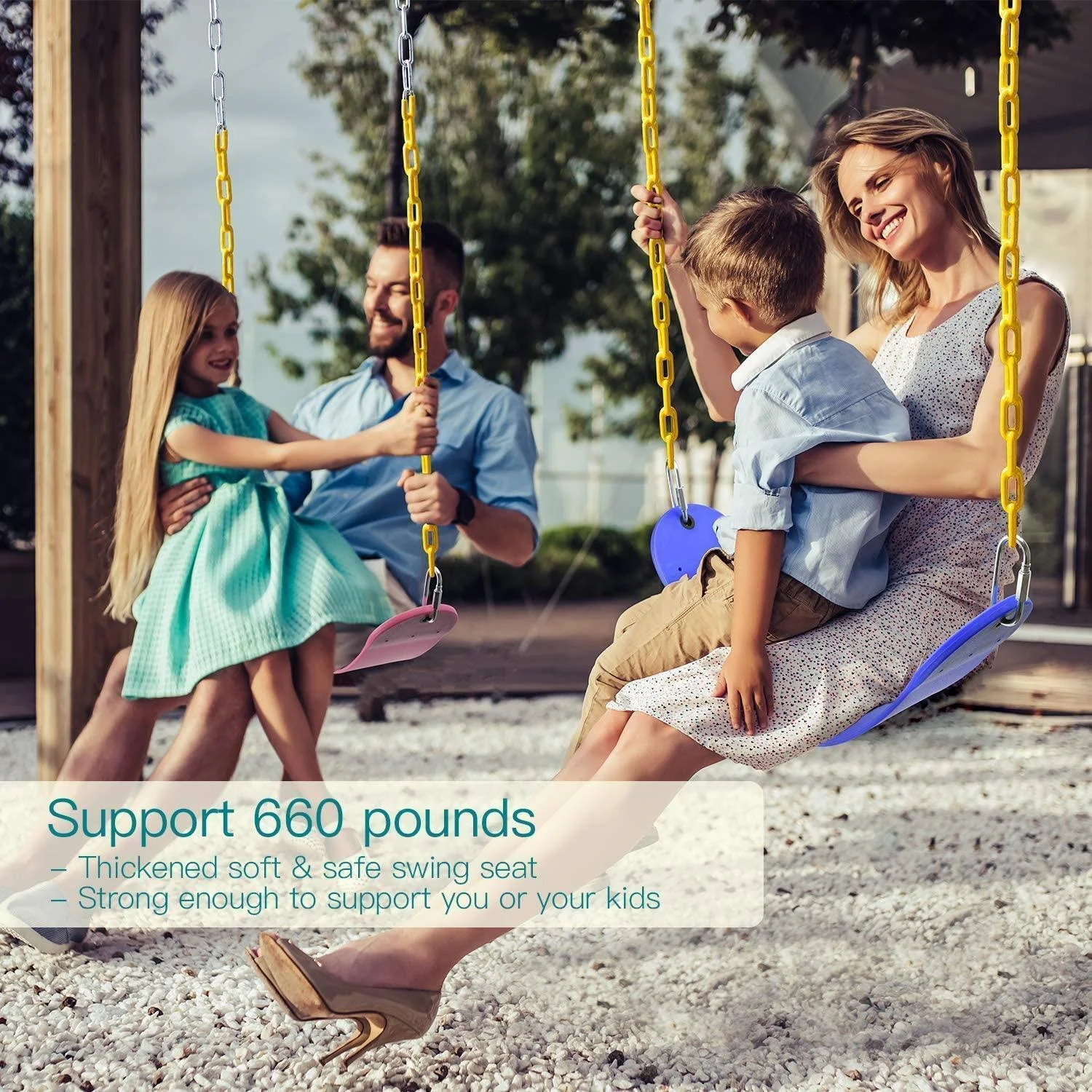 Heavy Duty Swing Seat Swing Set Accessories Swing Seat Outdoor Playground Blue