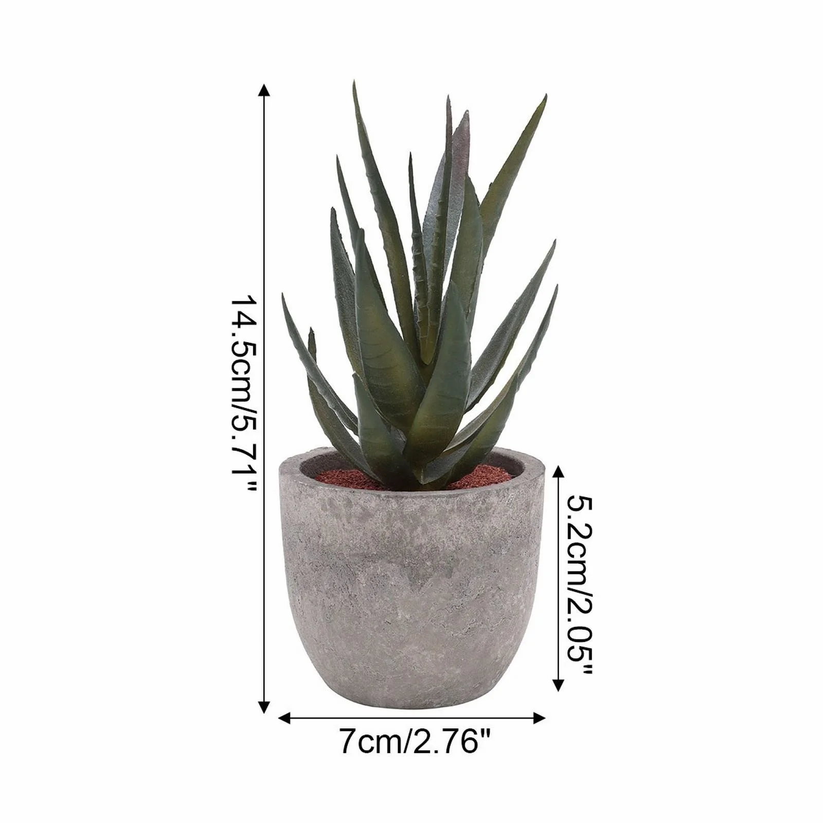 LKWLPD Faux Flowers for Outdoor Planters Decorative Succulent Artificial Succulent Plants With Pots Home Decor Table Decorations for Dining Room