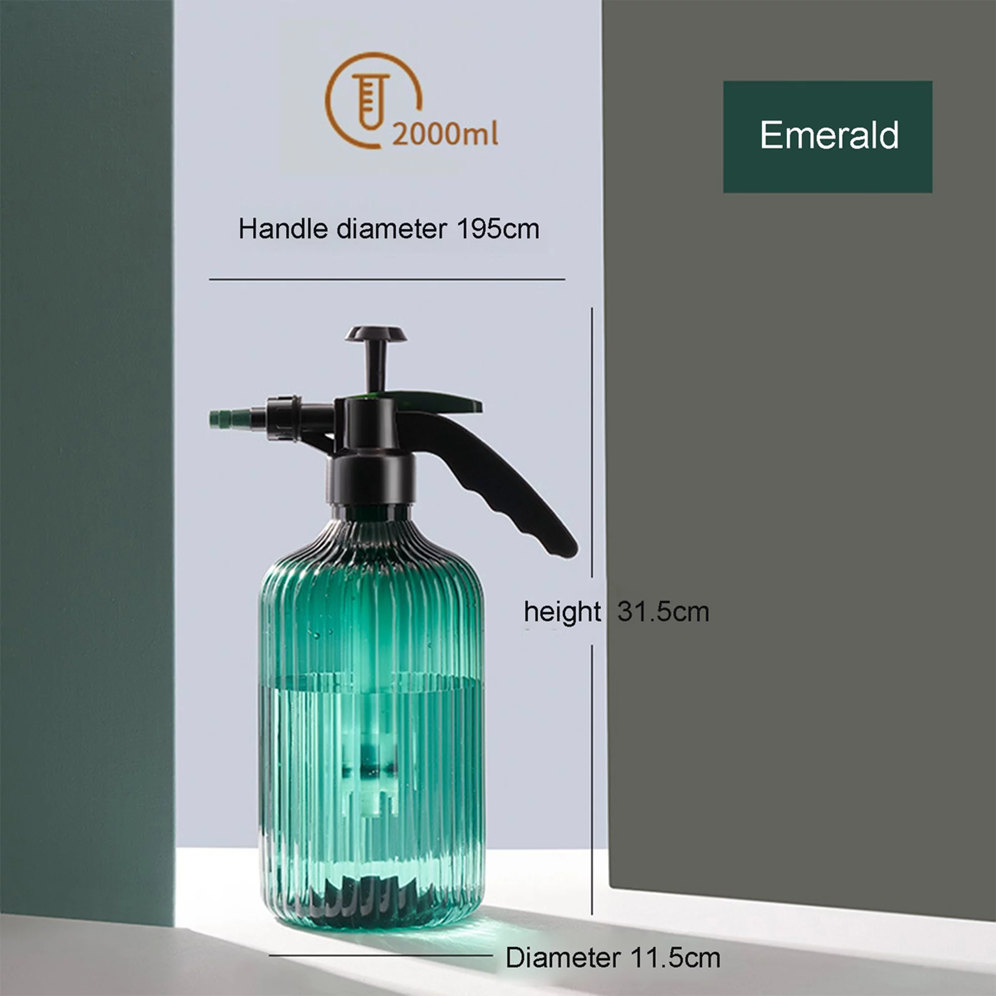 Mialoley Flower Watering Pot Column Pattern, Air Pressure Spray