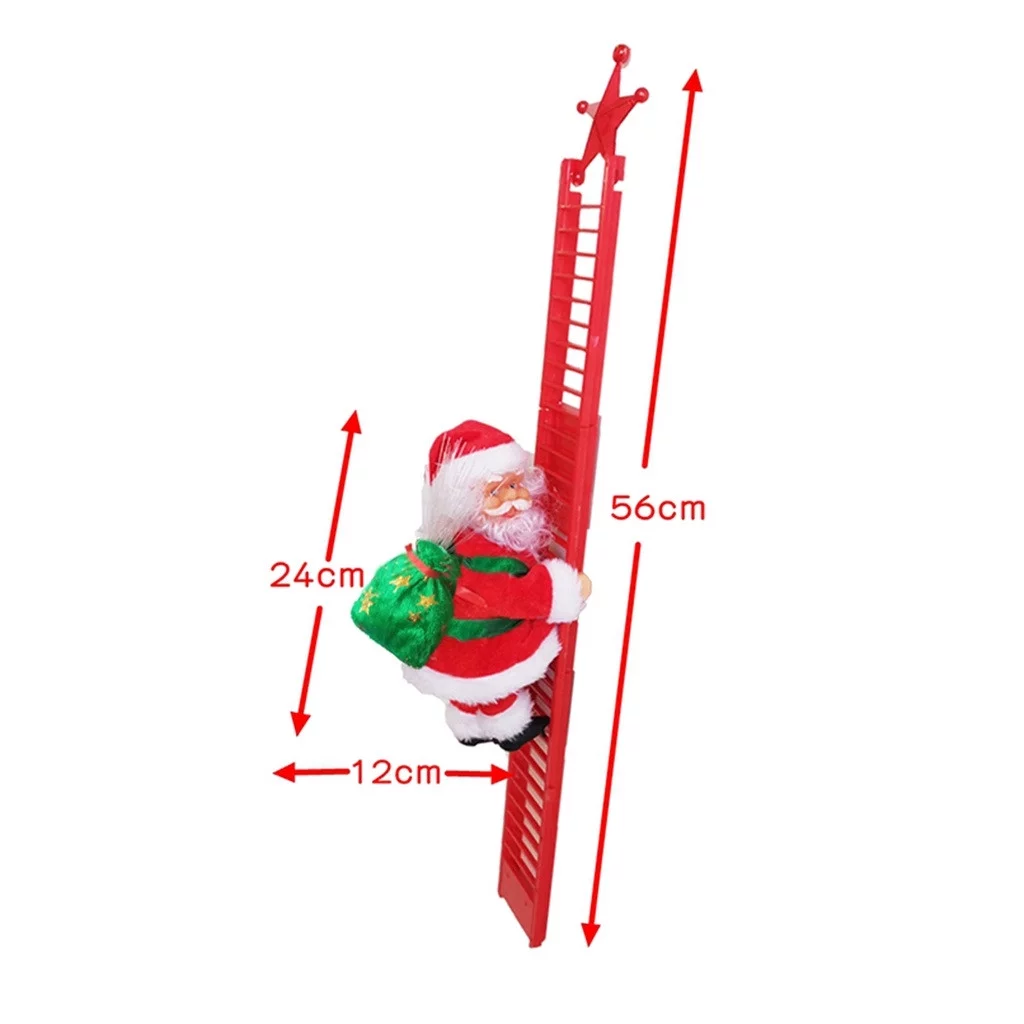 YHAIOGS LED Christmas Decoration Santa Claus Electric Climbing Hanging Xmas TOys