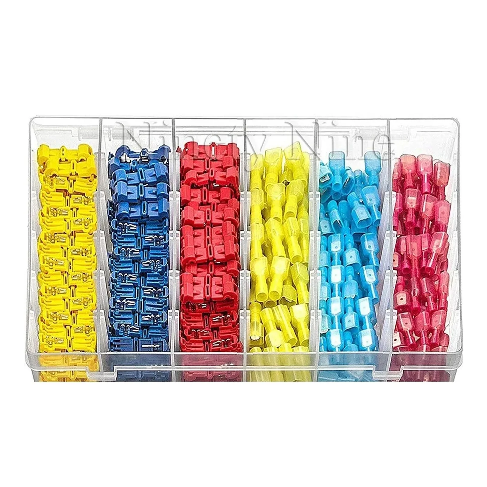 Nebublu Connector terminal,HUIOP Terminal Male Female Cold-Pressed Terminals Assortment Nylon Spade Quick Terminals Assortment Kit Spade Quick T-Type Female Spade Crimp Male Female Spade ERYUE QAHM