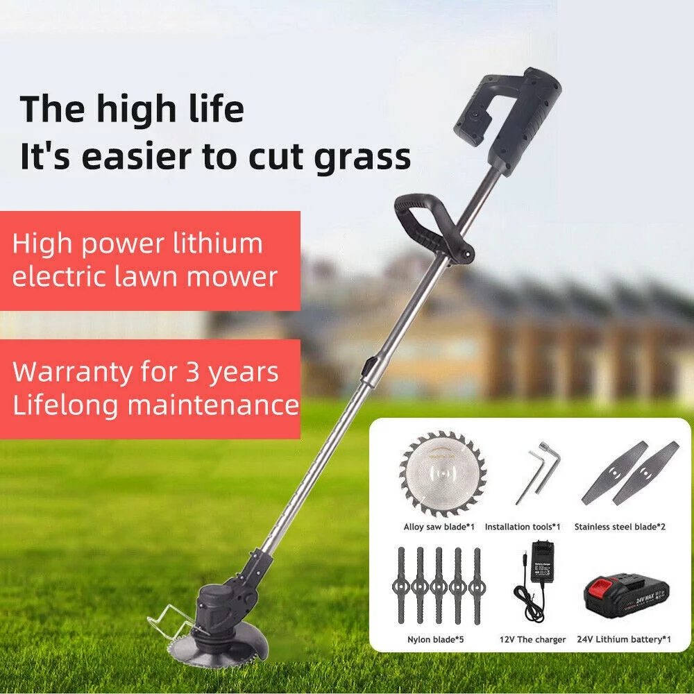 JLLOM Cordless Grass String Trimmer Cutter - NEW Electric Weed Eater Lawn Edger - Powerful and Versatile Garden Tool