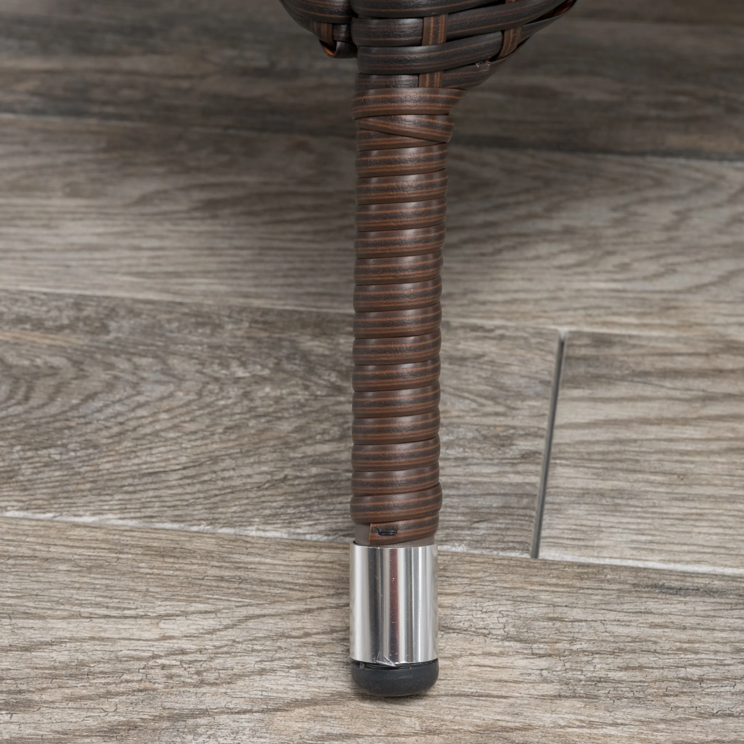 Cisneros 7 Piece Oblong Wicker Dining Set, Multibrown