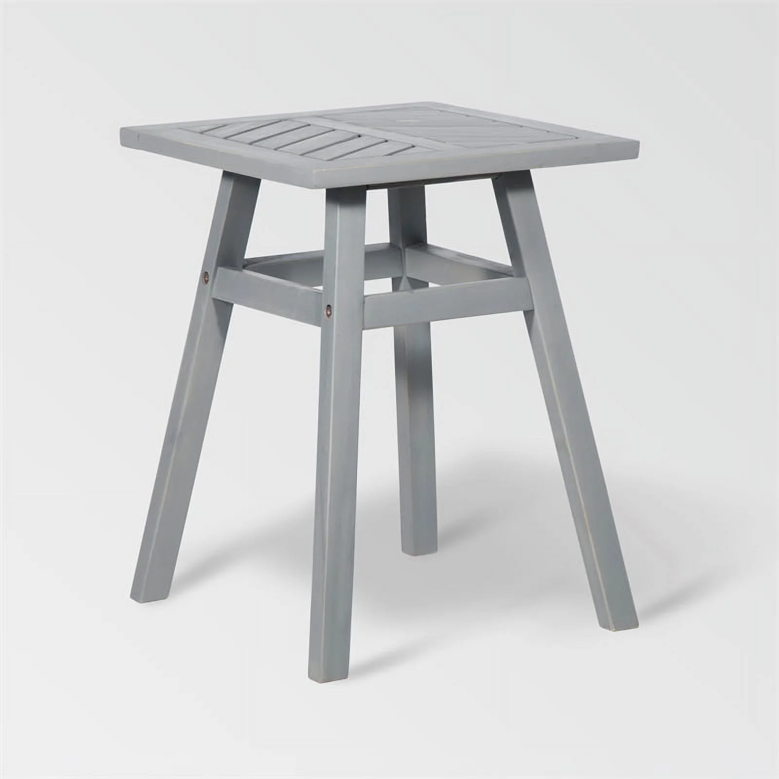 Home Square 3 Piece Patio Set with 2 Rocking Chairs and End Table in Gray Wash