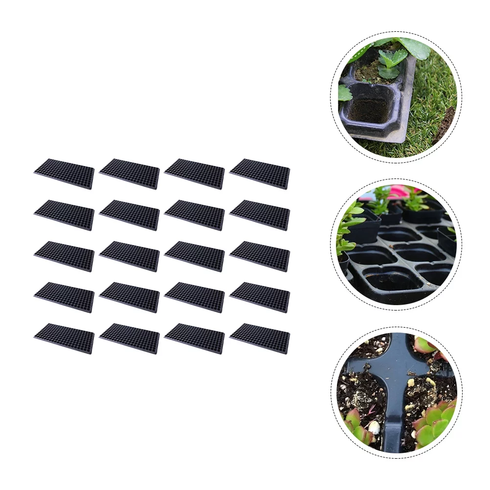 Guichaokj 10Pcs 200 Cell Starter Trays Vegetable Planting Insert Plug Trays