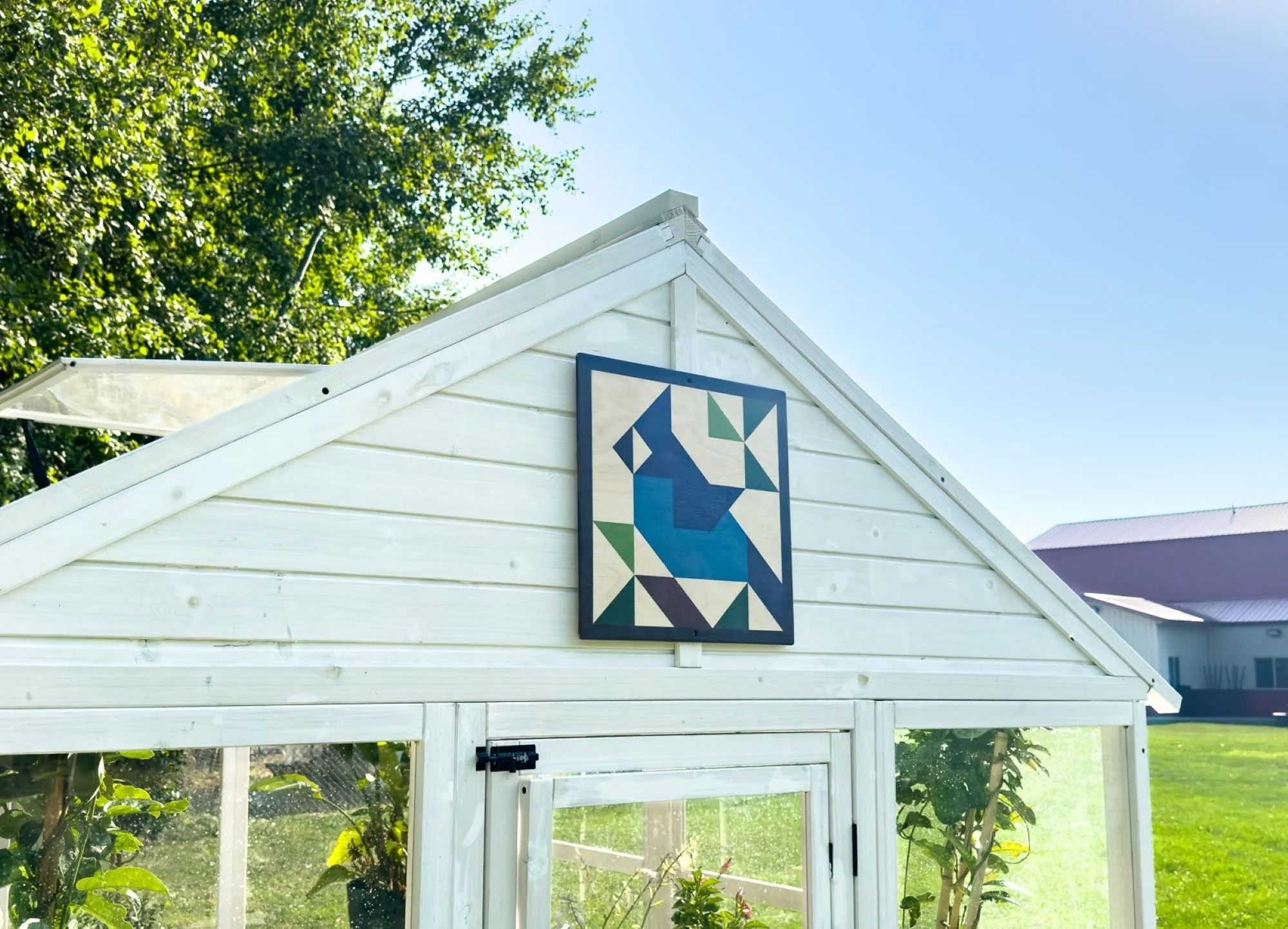 Zylina Greenhouse & Garden Art - Blue Jay Quilt