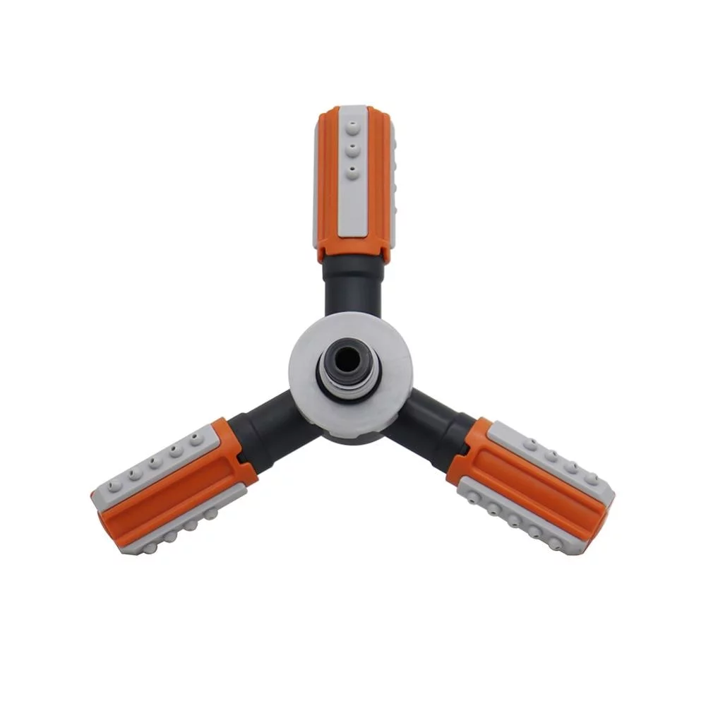 Adjustable  Degree 3-arm Rotating Sprinklers Grass Lawn Automatic Watering Nozzles Garden Agriculture Irrigation Device