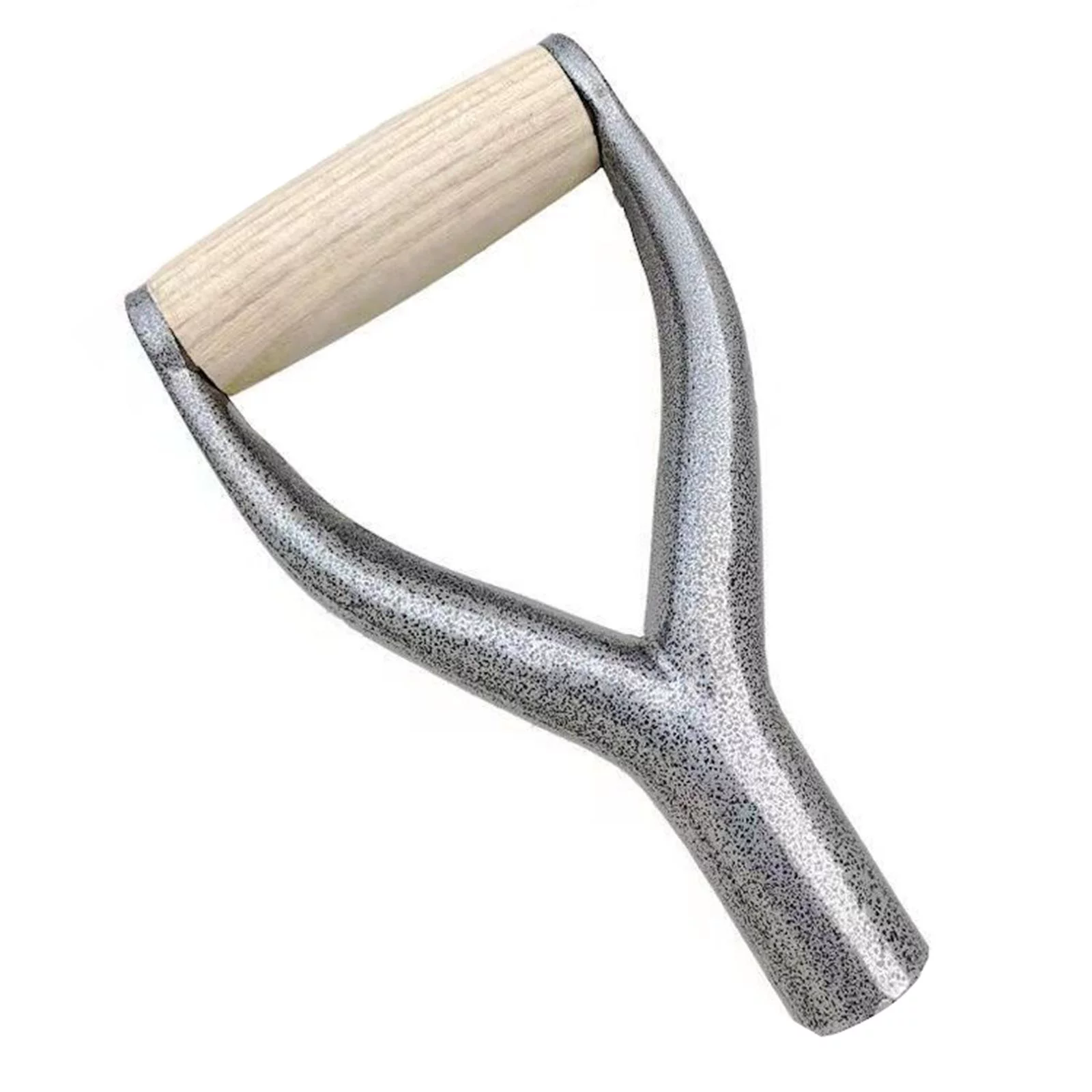 Shovel Handle Grip D Handle Replacement Iron Handle wooden grip Sturdy Push Brooms Shovel Grip Spade Handle for Garden Lawn Tool Digging Tools