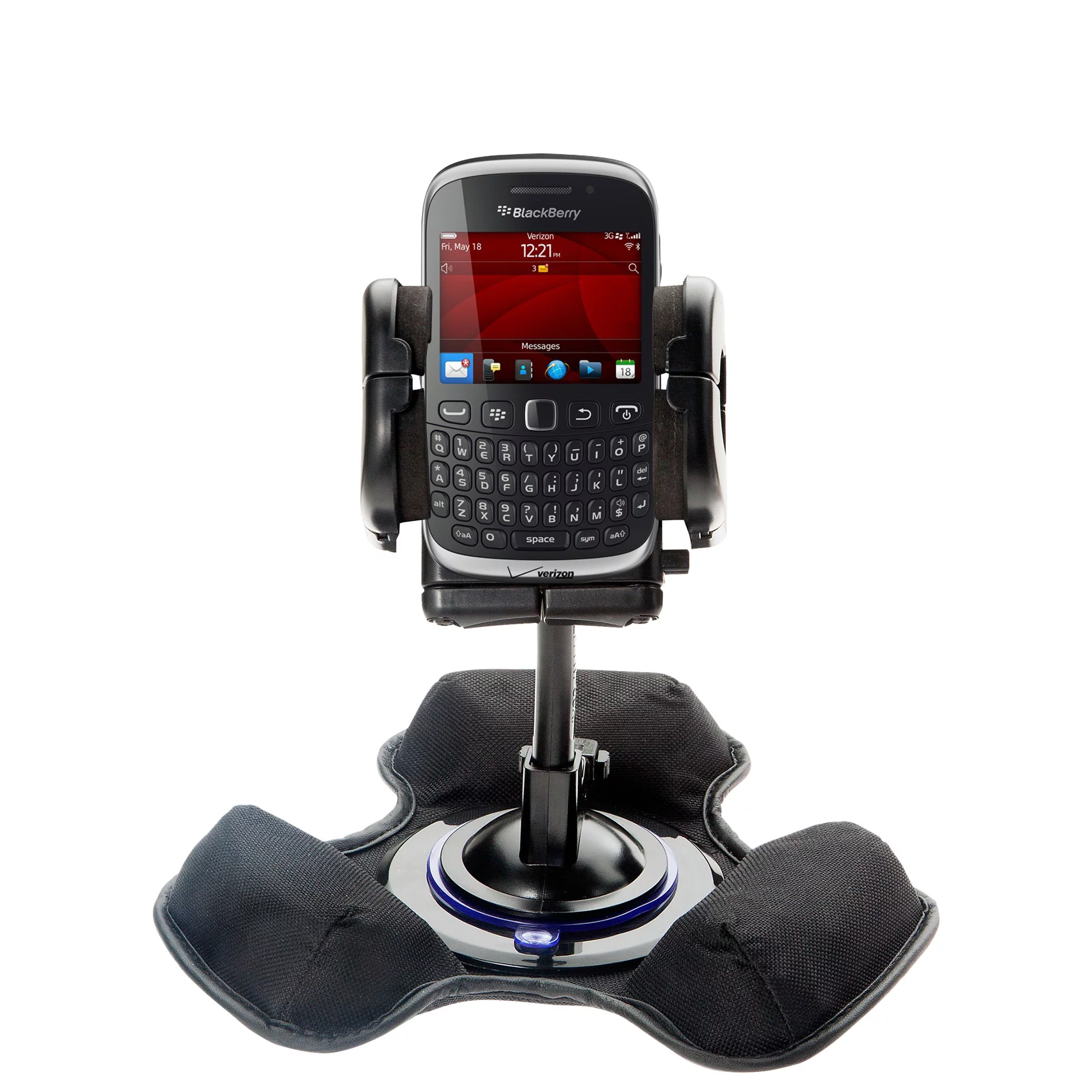 Car / Truck Vehicle Holder Mounting System for Blackberry Curve 9310 Includes Unique Flexible Windshield Suction and Universal Dashboard Mount Options