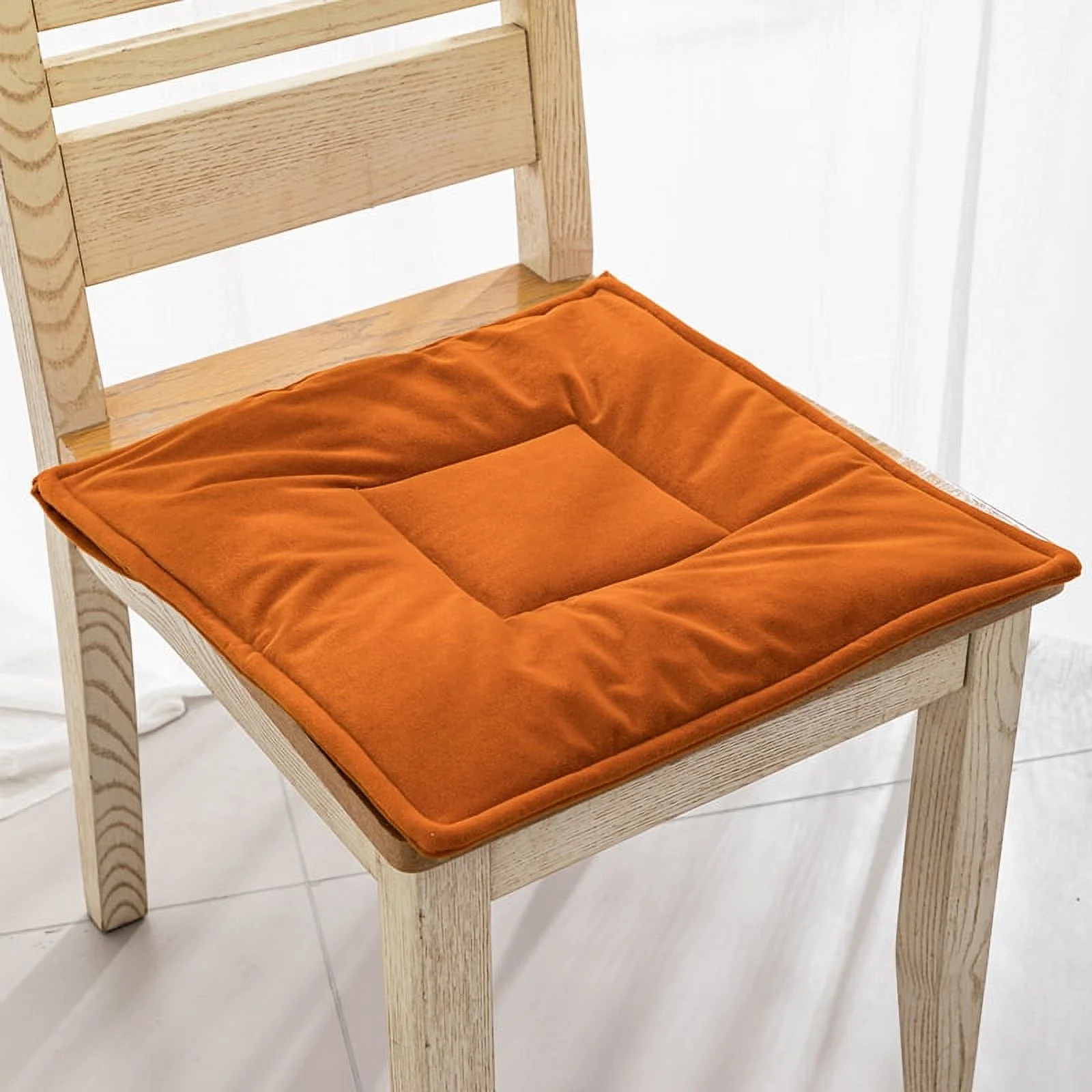 Nvzi Seat Cushion Garden Patio Home Kitchen Office Thicken Comfy Seat Cushion, Orange 16