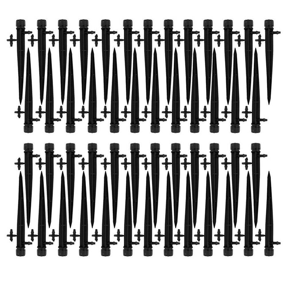 50x  Garden Water Flow Irrigation Drippers on Stake Emitter Drip Sprinklers