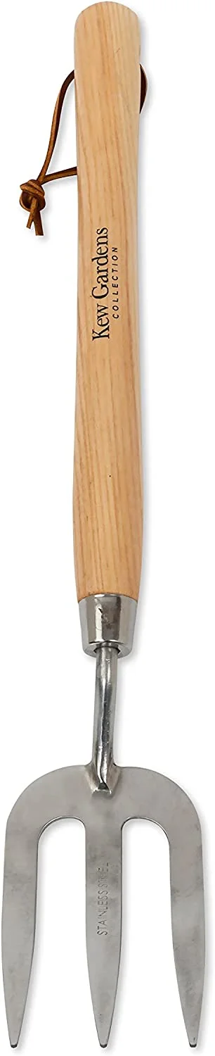 Kew Gardens 3090KEW Stainless Steel Fork with Handle, Blue, 12-Inch