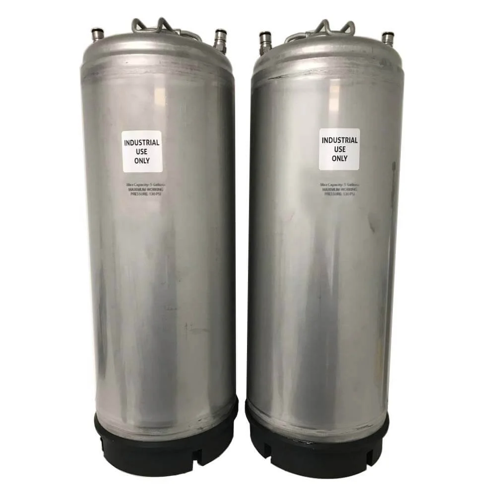 New Stainless Steel Pressurized Sprayer Tank - 5 Gallon - 130 PSI - TWO PACK