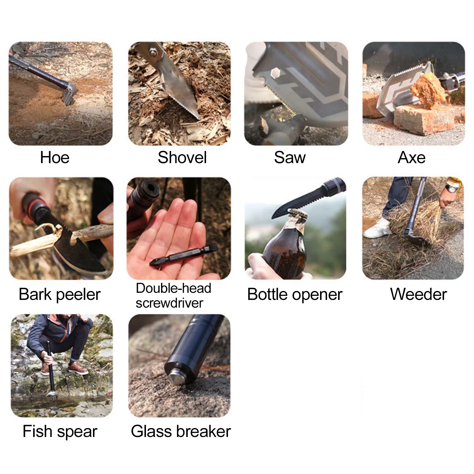 Shovels, Equipment Adben Campin Dsfen