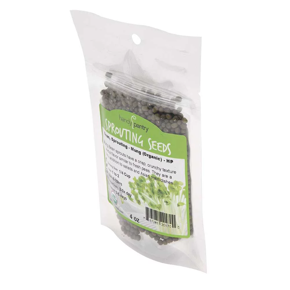 Handy Pantry Organic Mung Bean Sprouting Seeds - 4oz