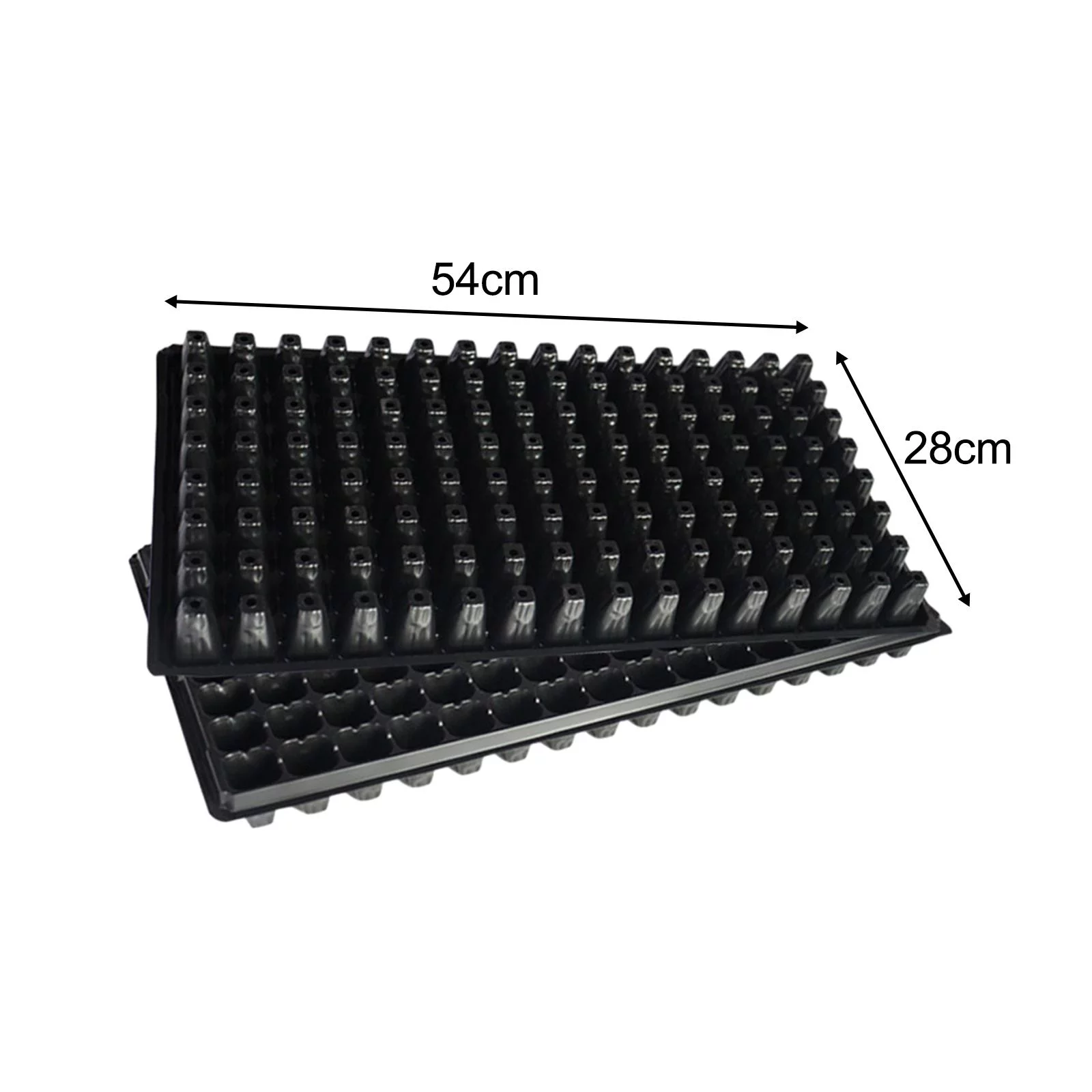 10 Pieces Seedling Starter Tray Seedling Plug Trays 128 Holes Planting Trays Germination Propagation Thickened Seedling Trays 100g