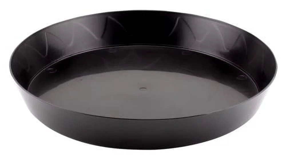 Gro Pro Heavy Duty Black Saucer - 12 in (50/Cs)