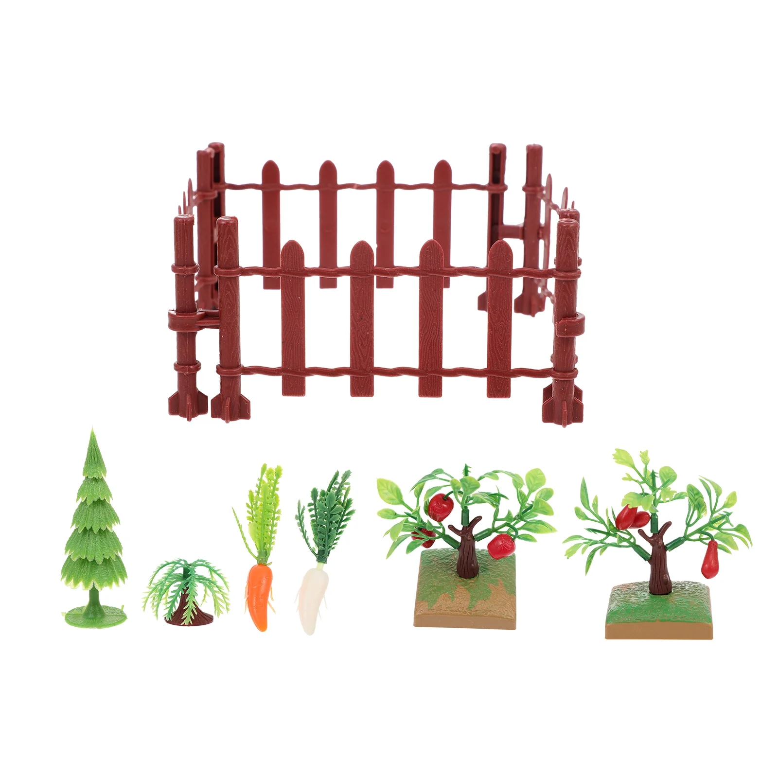 Decor Mini Farm Playset Accessories Garden Border Fencing Fence Toy Sand Table Child