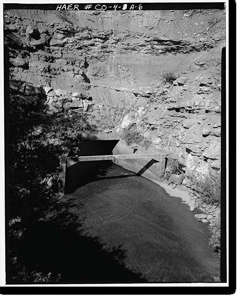 Historic Framed Print, Montezuma Valley Irrigation Company System, Tunnel, Dolores vicinity, Montezuma County, CO - 6, 17-7/8