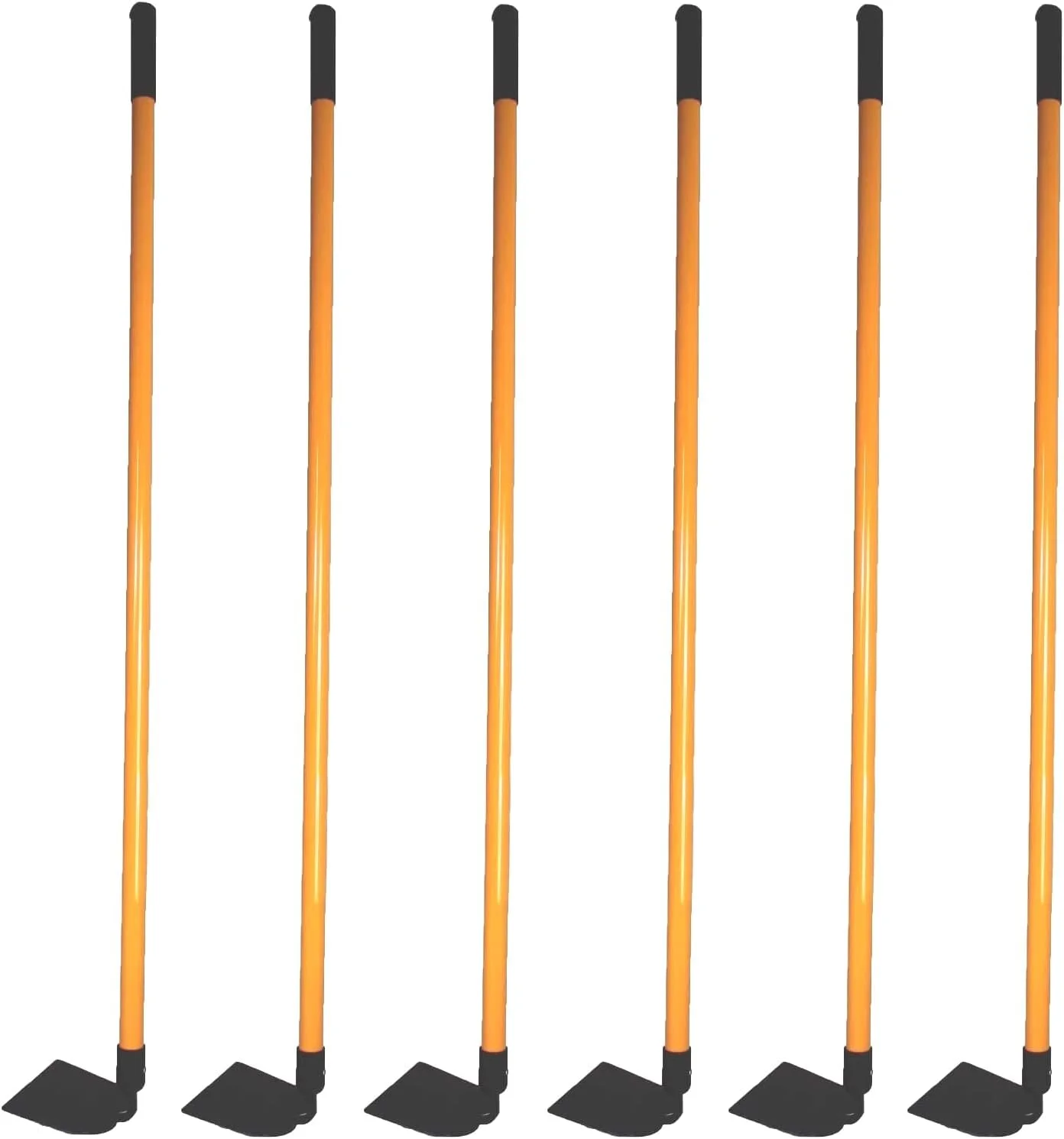 Ashman Garden (6 Pack)– Sturdy Hand Tiller – Heavy Duty Blade For Digging, Loosening Soil, And Weeding – Rubber Grip Handle For A Strong Hold – Rust Resistant Build.