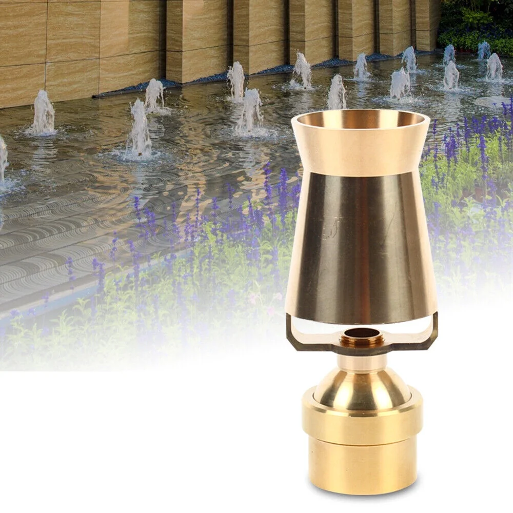 SHZICMY Air Blended Fountain Spray Head Garden Pond Brass Internal Thread Nozzle 2 inch DN50 Garden Brass Internal Thread Nozzle Air Blended Fountain Spray Head