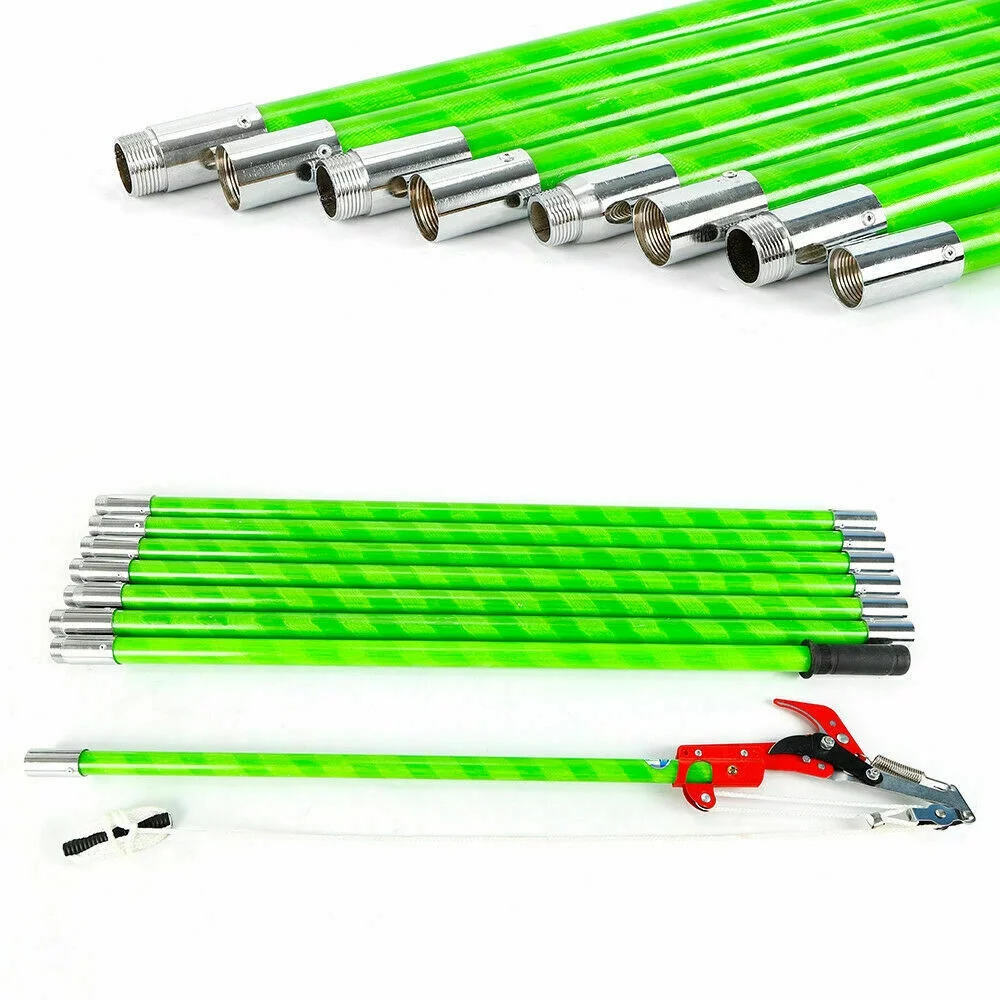 DENEST 26 Ft Pruner Shear Trimmer Tool Extendable Pole Saw Tree Limb Branch Cutter